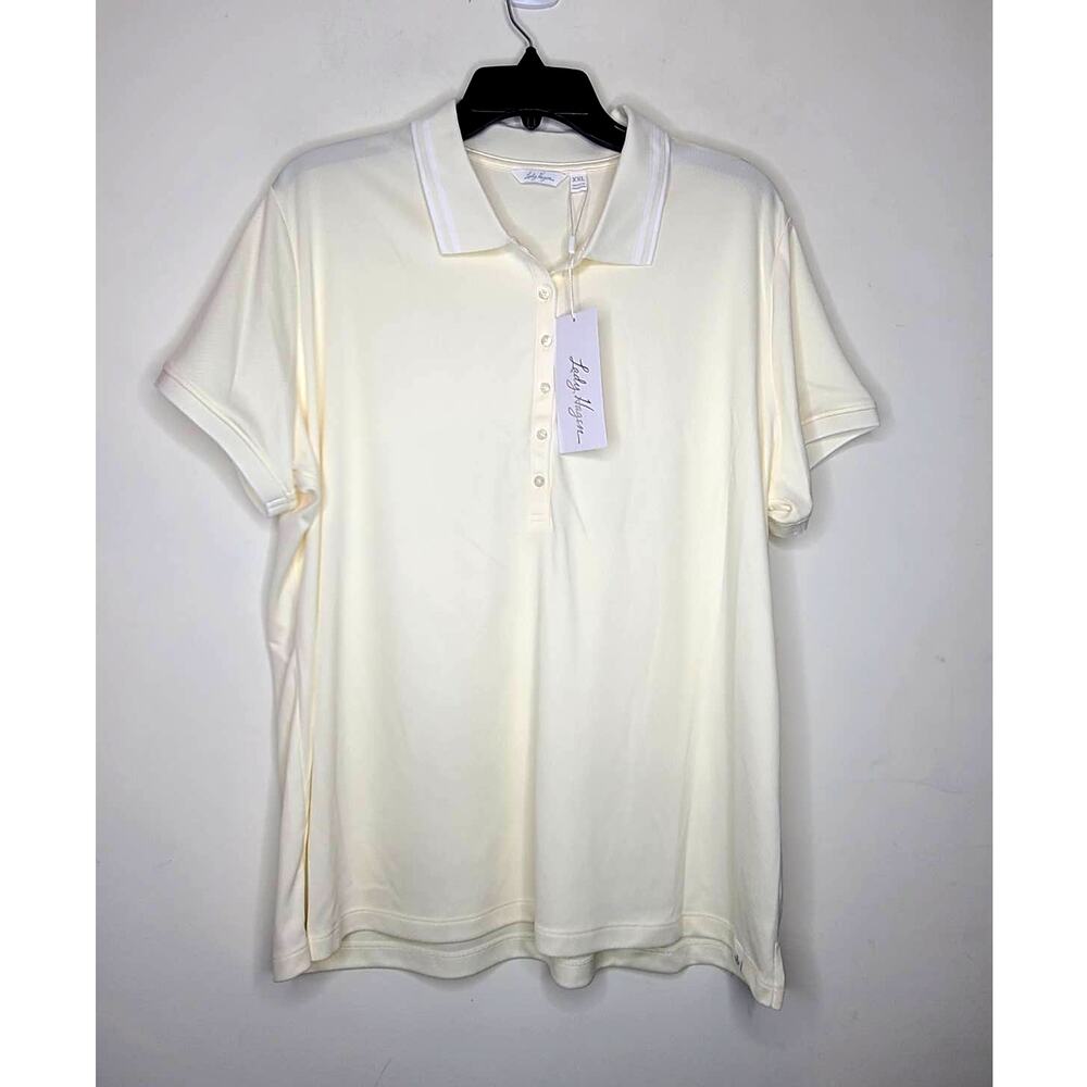 NWT Lady Hagen Clubhouse Jacquard short sleeve polo - XXL / 2XL